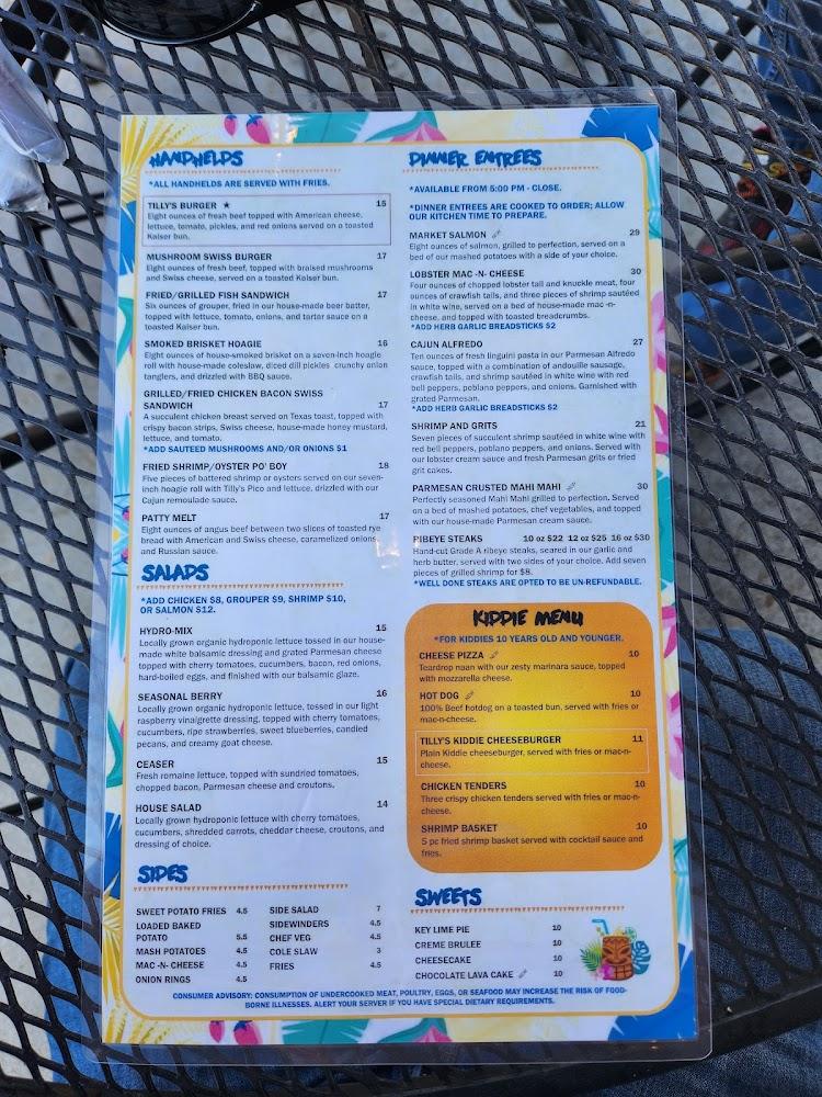 Tilly's Tiki Bar and Grill Menu image 3