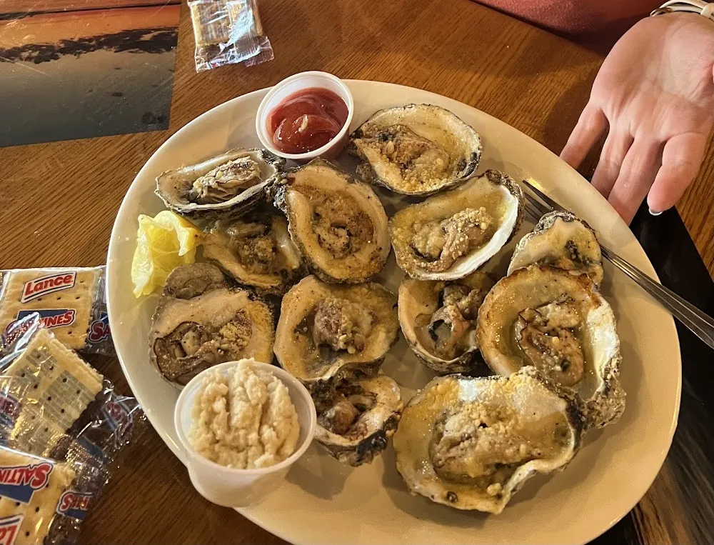 Oysters on a Half Shell and Chargrilled Oysters